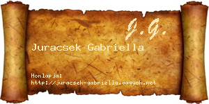 Juracsek Gabriella névjegykártya